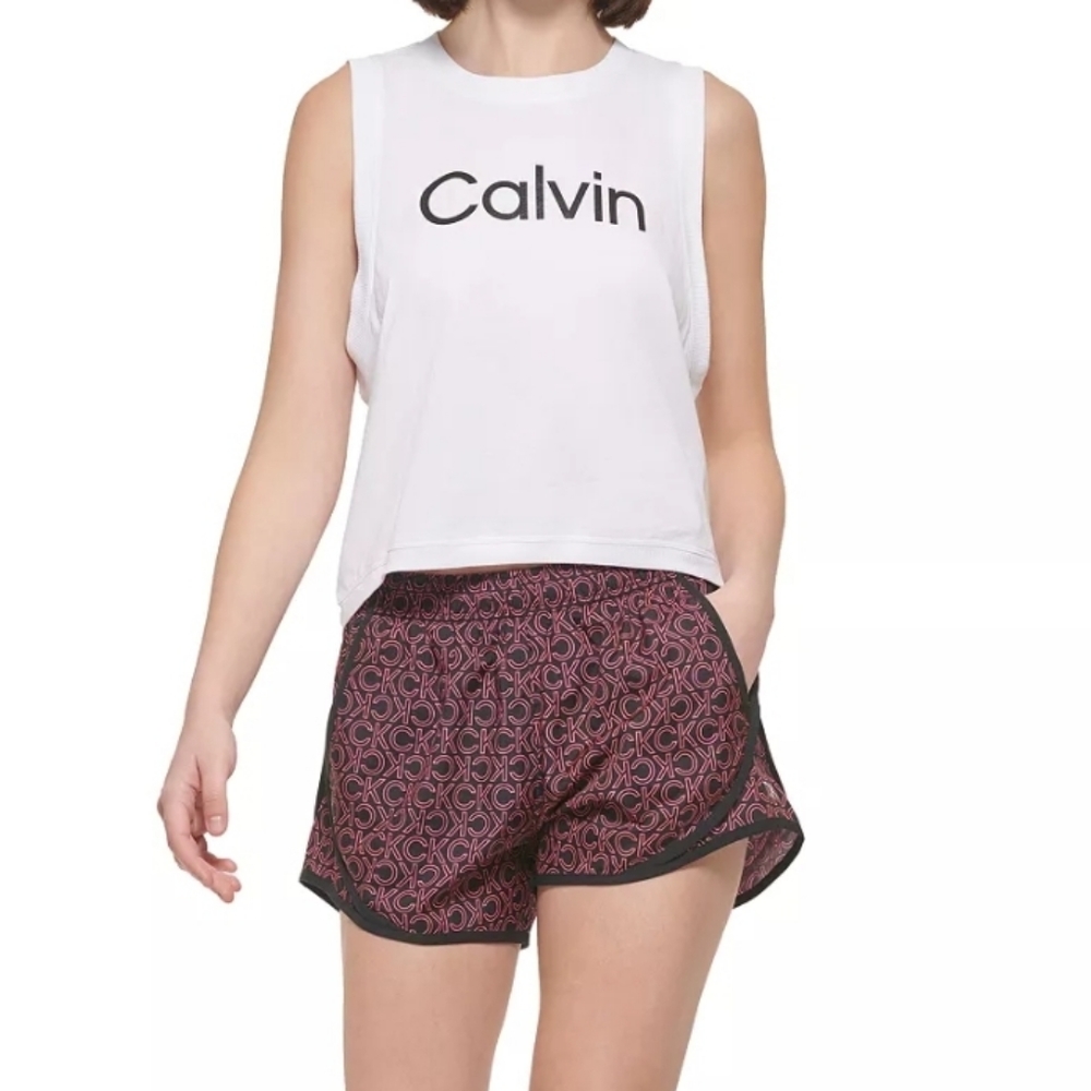 Calvin Klein Performance Printed Shorts - Picture 3 of 10
